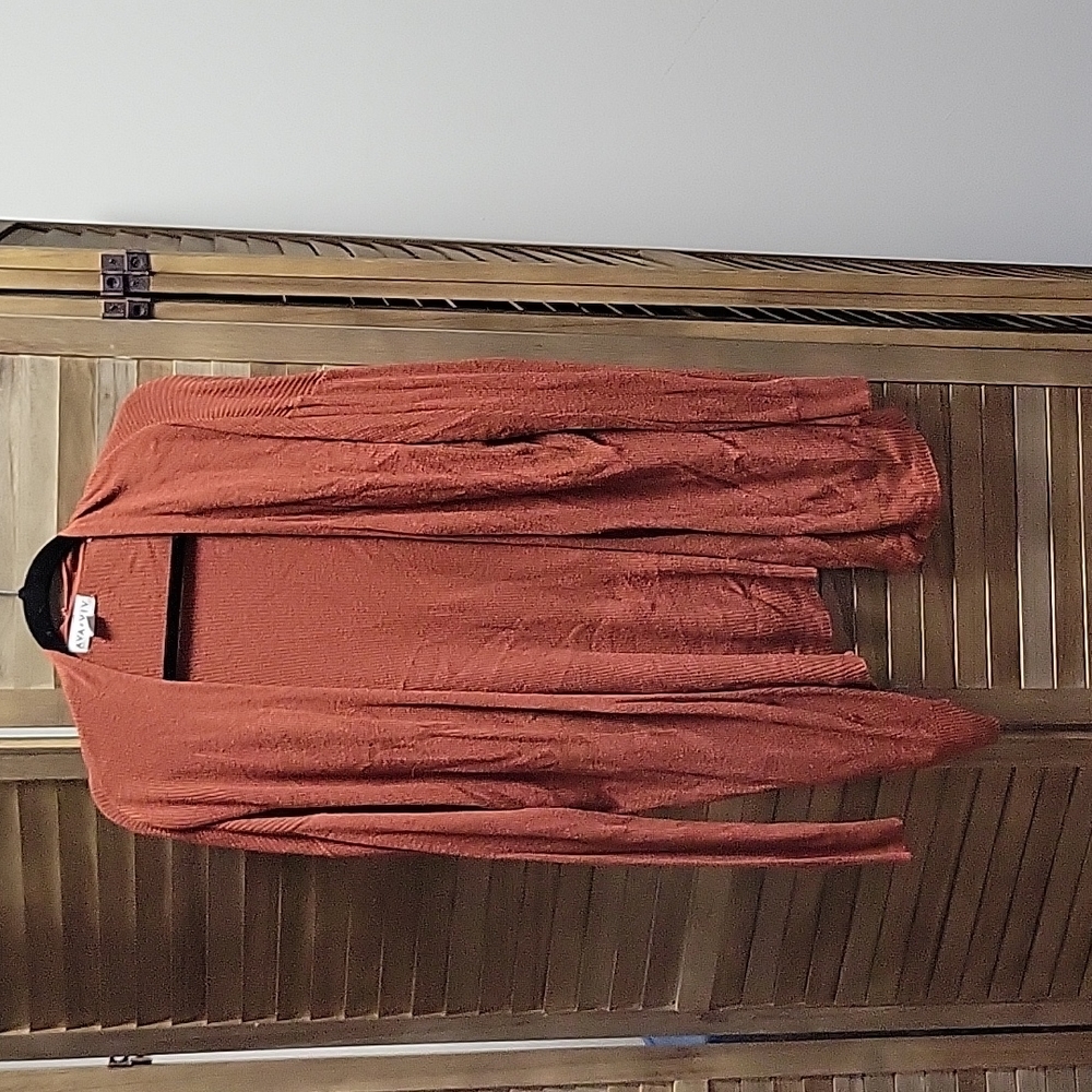 Ava and Viv Orange Cardigan